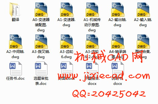 3吨叉车的传动系统方案拟定及变速器的结构设计【说明书+CAD】