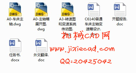 C6140普通车床主轴变速箱设计【D=400mm】【说明书+CAD】