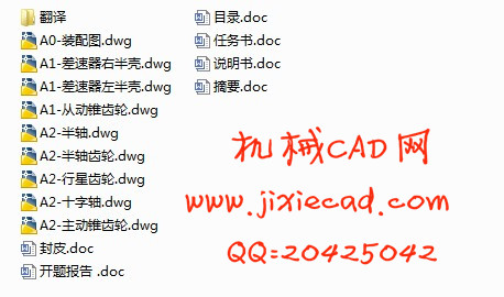 CA1090汽车驱动桥主减速器设计及有限元分析【满载质量为9t的中型载货汽车的主减速器】【单级主减速器】【说明书+CAD