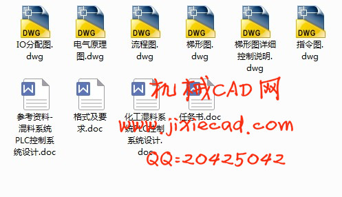 化工混料系统PLC控制系统设计【说明书+CAD】