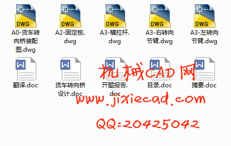 货车转向桥设计【轻型货车】【汽车车辆工程】【说明书+CAD】