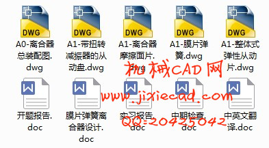 膜片弹簧离合器设计【马自达3】【汽车车辆工程】【说明书+CAD】