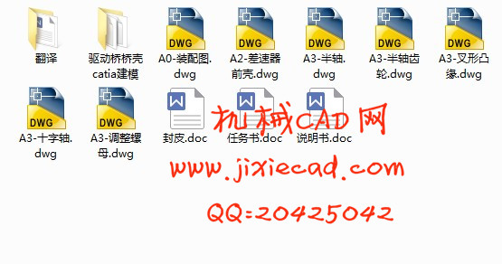 中型货车驱动桥结构设计【汽车车辆工程】【说明书+CAD+CATIA】