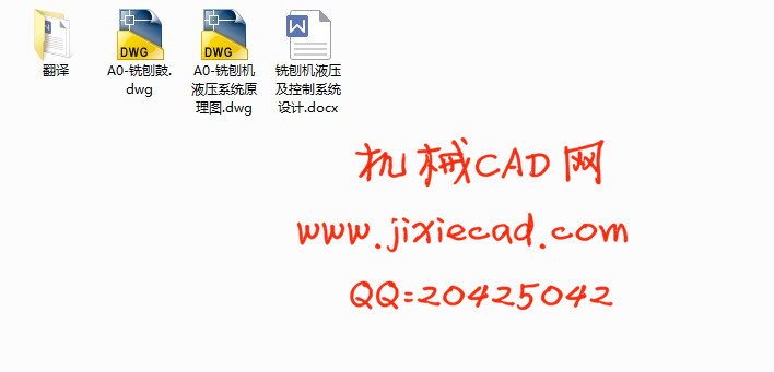 小型高铁铣刨机液压及控制系统设计【轮胎式】【说明书+CAD】