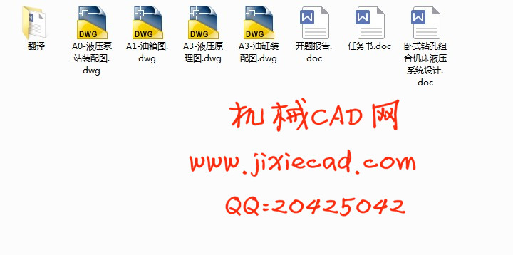 卧式钻孔组合机床液压系统设计【说明书+CAD】