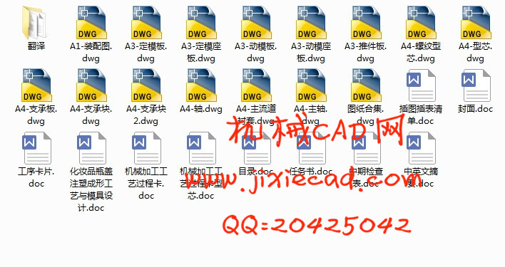 化妆品瓶盖注塑成形工艺与模具设计【一模四腔】【说明书+CAD】