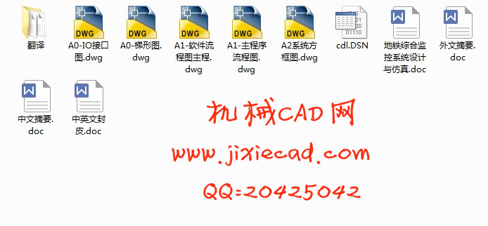 地铁综合监控系统设计与仿真【说明书+CAD】