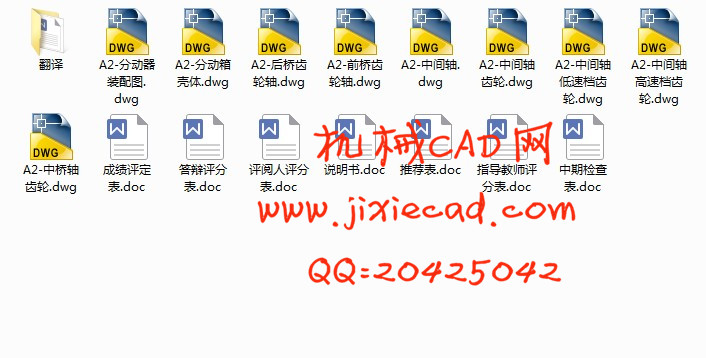 东风EQ2080越野汽车三轴式分动器设计【汽车车辆工程】【说明书+CAD】