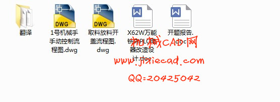 X62W万能铣床PLC电器改造设计【说明书+CAD】