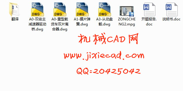 重型汽车双片离合器系统设计【汽车车辆工程】【说明书+CAD】