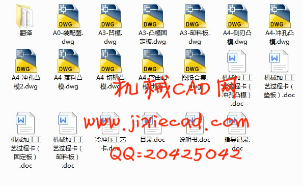 弯支架冷冲压级进模具设计【说明书+CAD】